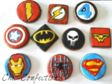 Superhero Theme Cookies